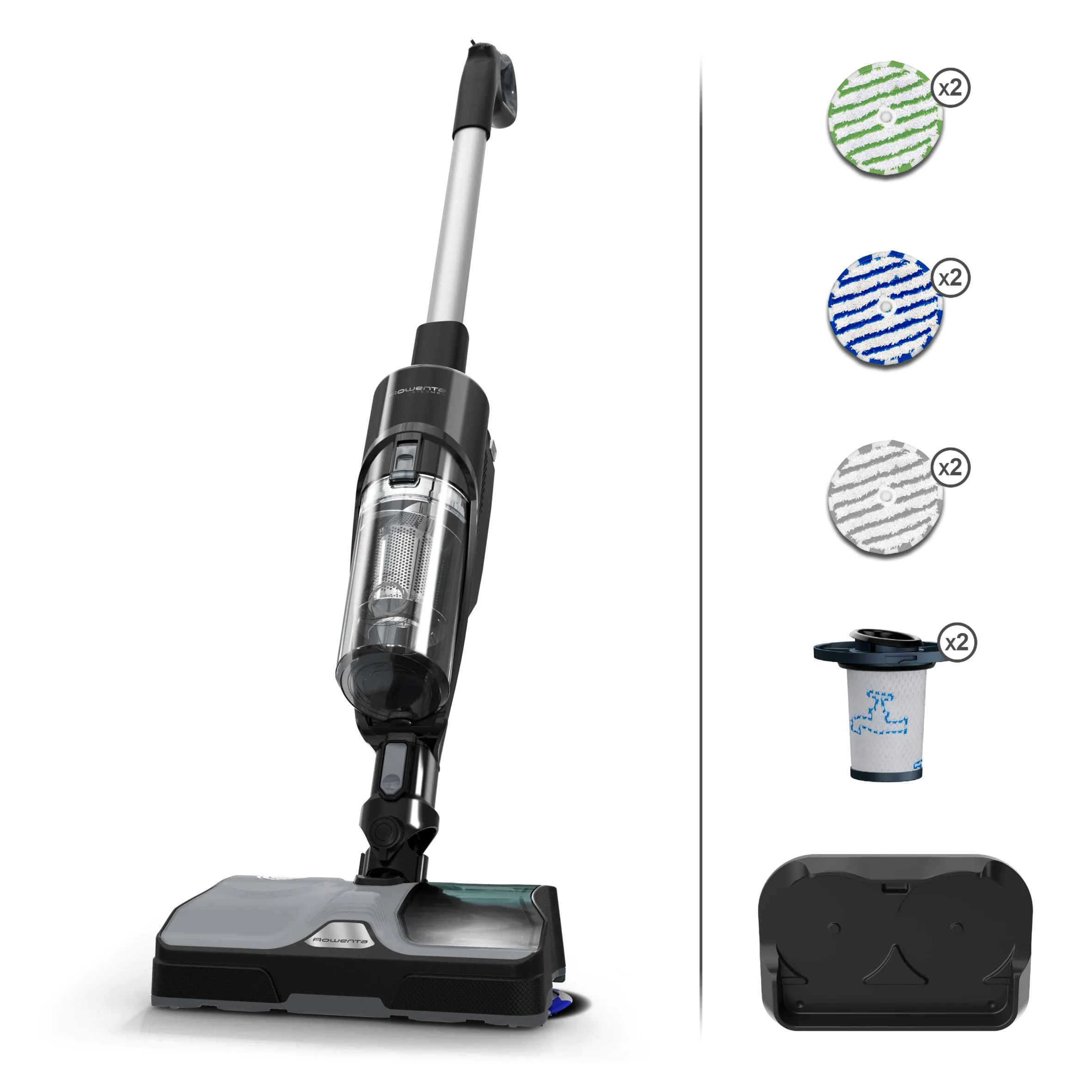 Миючий акумуляторний пилосос Rowenta X-Combo 2в1 GZ3039WO