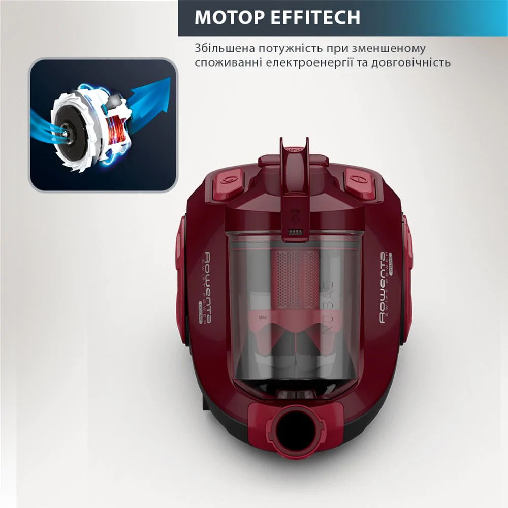 Пилосос безмішковий Rowenta Swift Power Cyclonic RO2933EA
