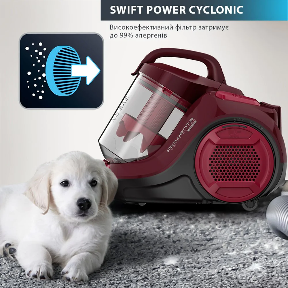 Пилосос безмішковий Rowenta Swift Power Cyclonic RO2933EA