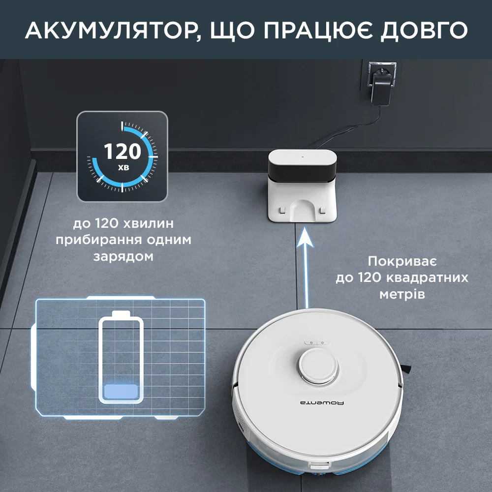 Робот-пилосос Rowenta X-PLORER Serie 75 S+ RR8587WH