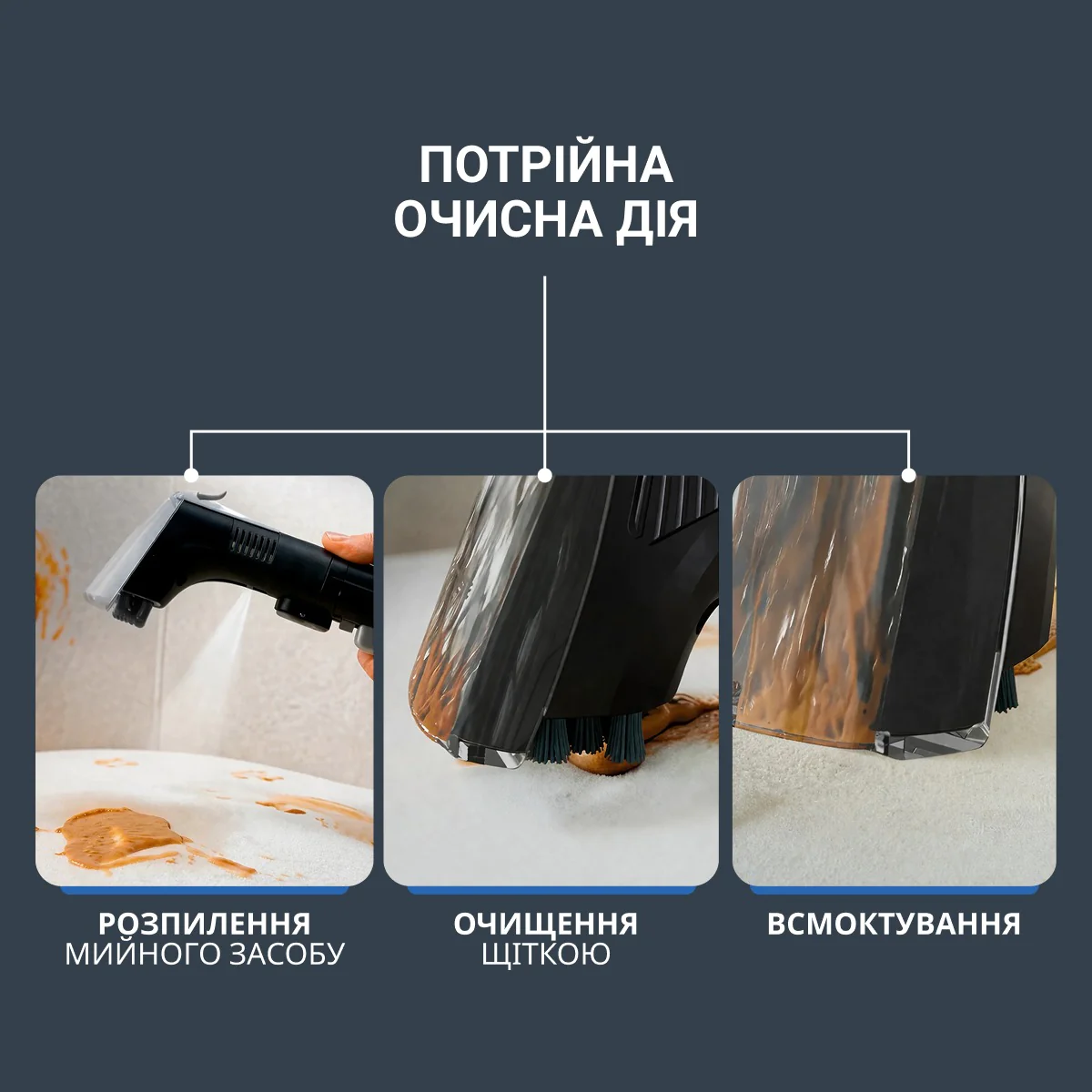 Мийний пилосос-плямовивідник Rowenta Clean It&nbsp;Hot & Cold IN7021F0