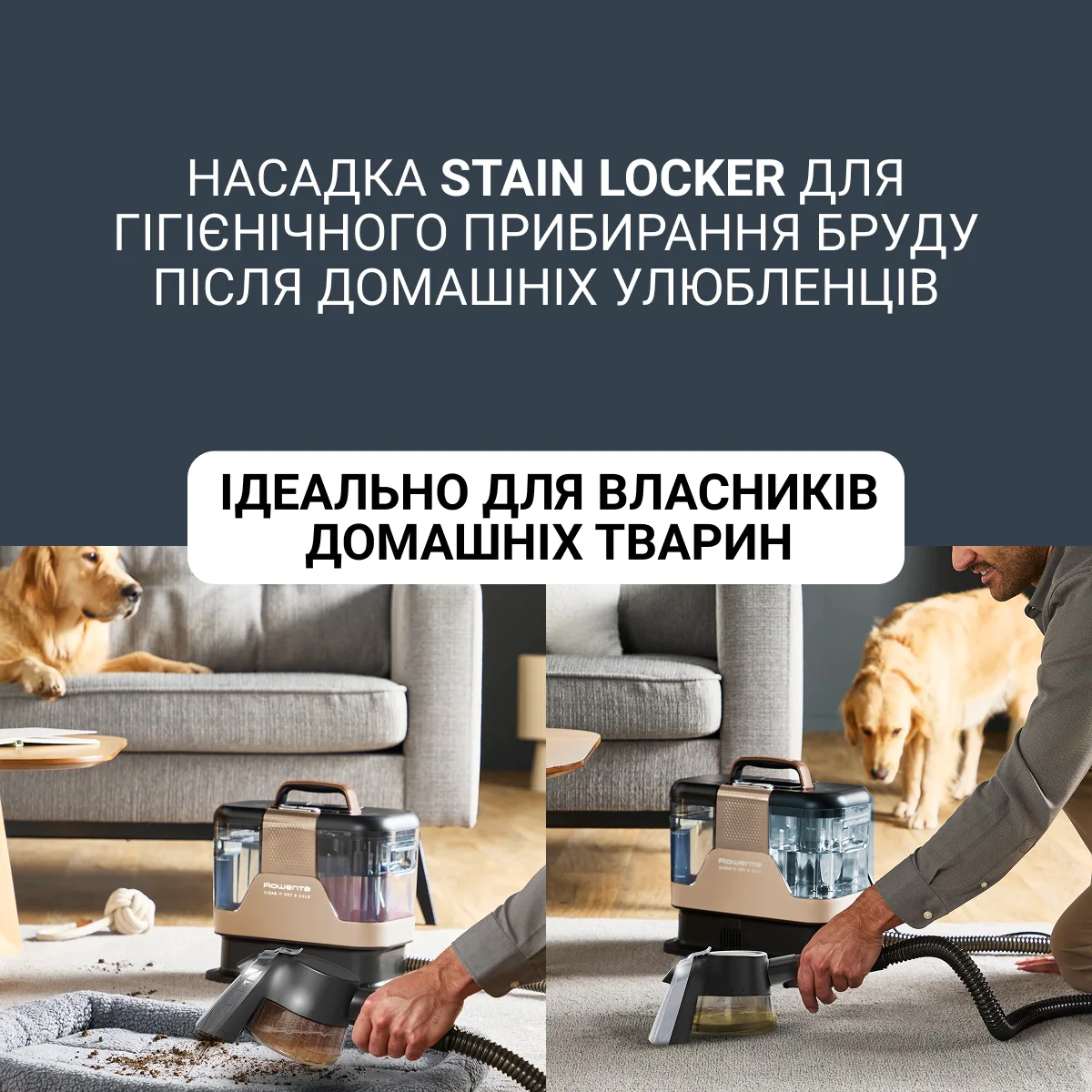 Мийний пилосос-плямовивідник Rowenta Clean It&nbsp;Hot & Cold IN7021F0