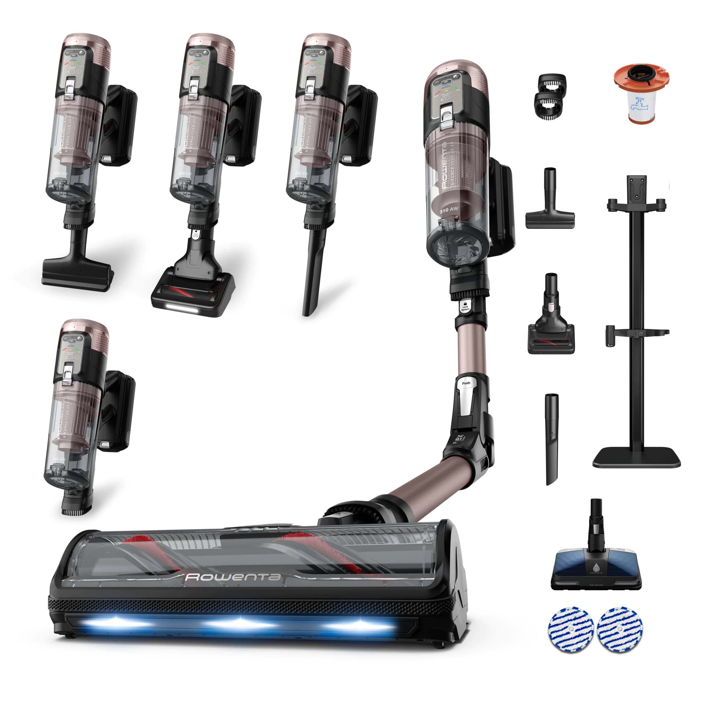 Акумуляторний пилосос Rowenta X-Force Flex 16.60  Aqua Animal RH9CD9E0