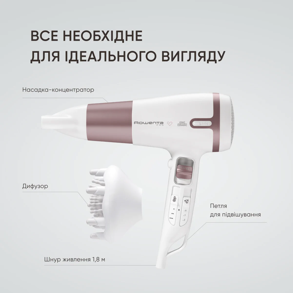 Фен Rowenta Premium Care Pro CV7461F0