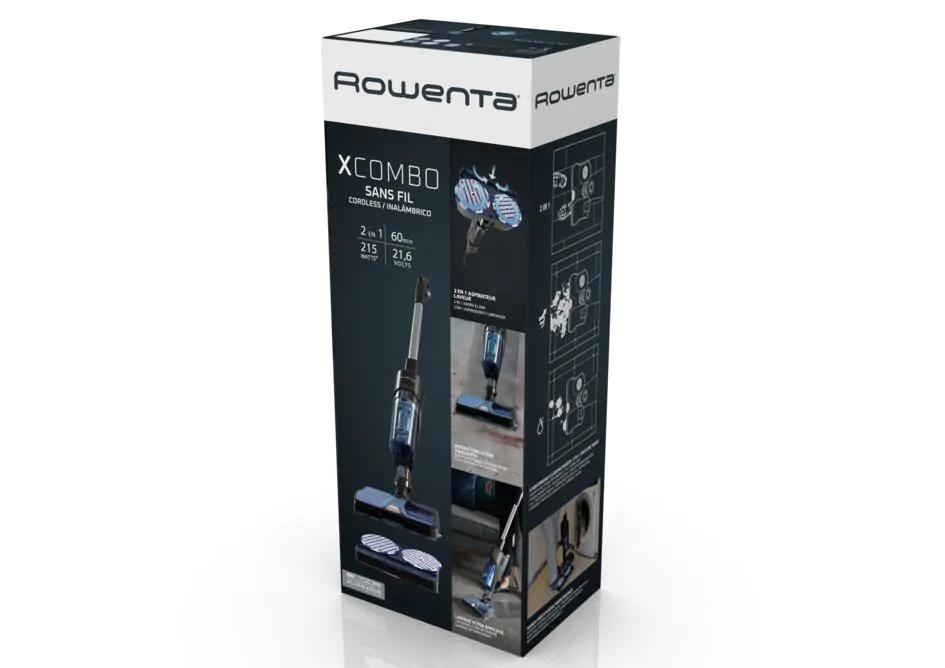Миючий акумуляторний пилосос Rowenta X-Combo 2в1 GZ3038WO
