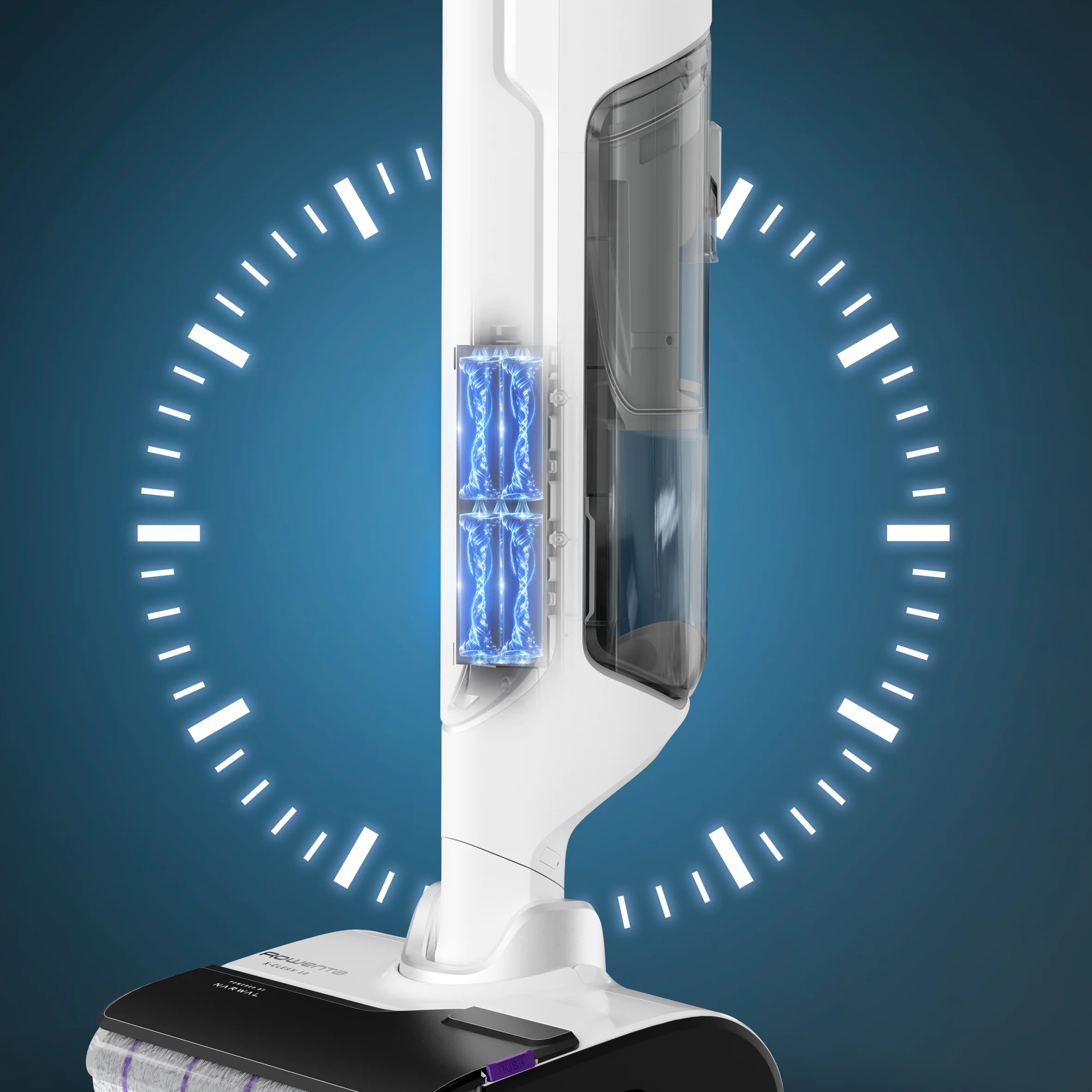 Миючий акумуляторний пилосос для твердої підлоги Rowenta X-CLEAN 10 GZ7035WO