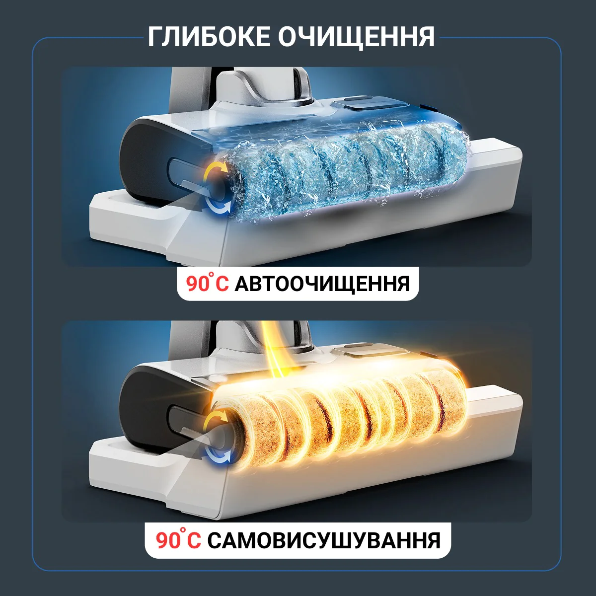 Миючий акумуляторний пилосос для твердої підлоги Rowenta X-CLEAN 12 GZ7257E0