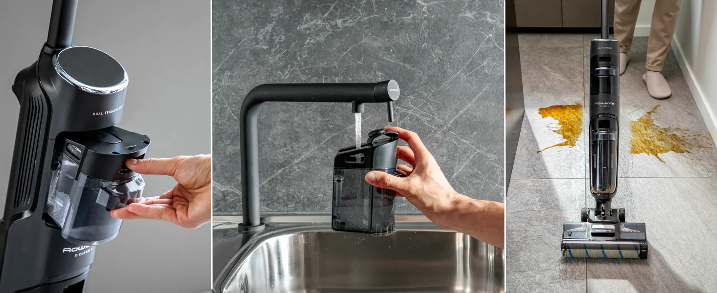 Миючий акумуляторний пилосос для твердої підлоги Rowenta X-CLEAN 4 GZ5035WO