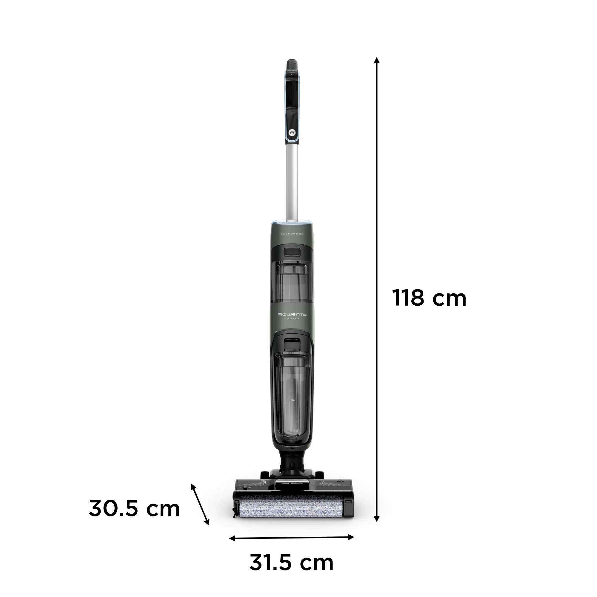 Миючий акумуляторний пилосос для твердої підлоги Rowenta X-CLEAN 4 GZ5037WO