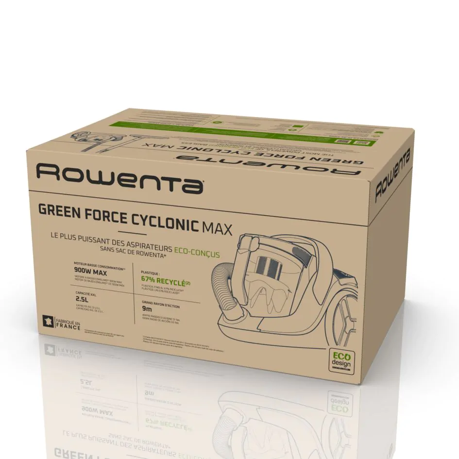 Пилосос безмішковий Rowenta Green Force Cyclonic Max RO7B13EA