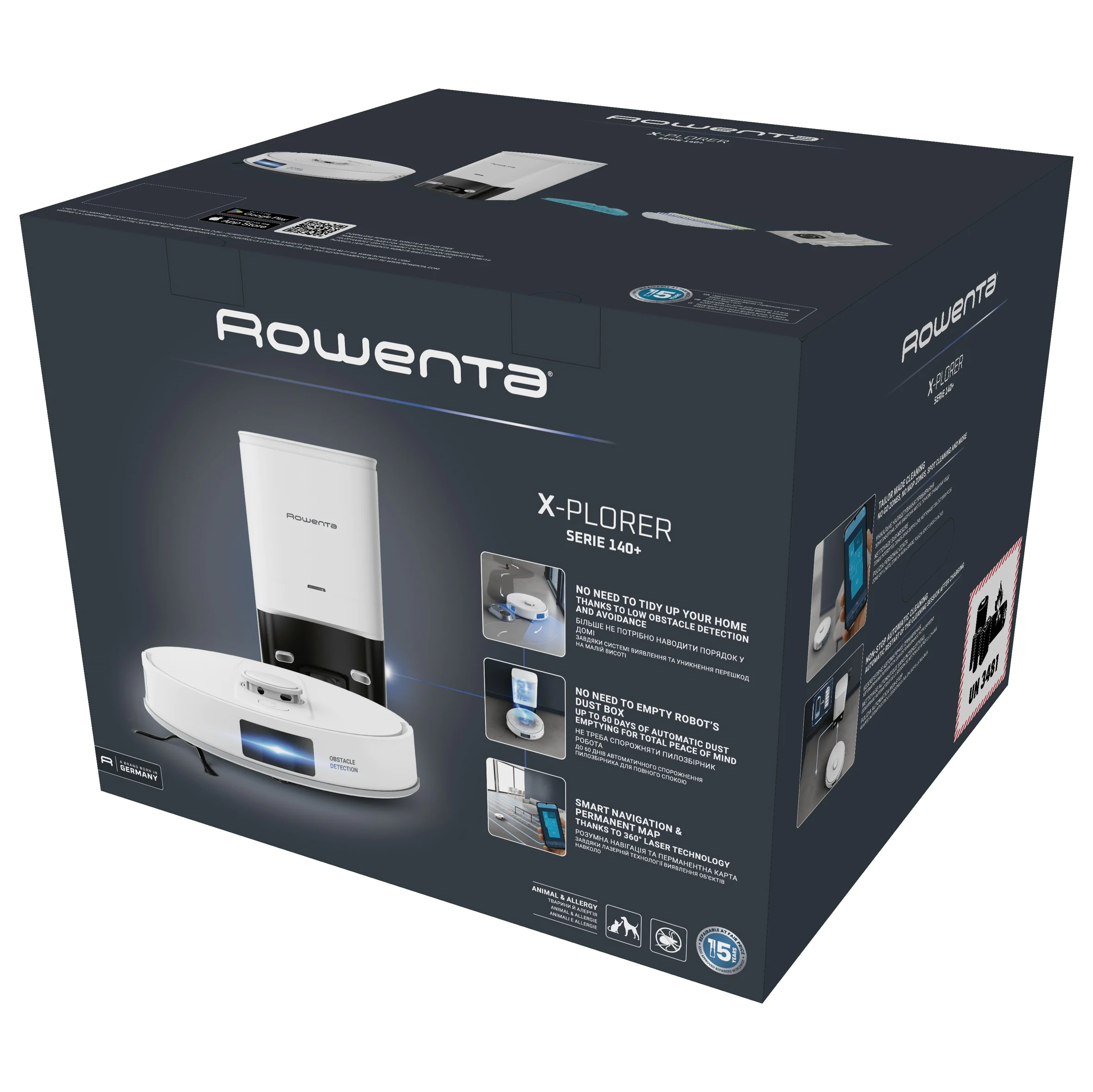 Робот-пилосос Rowenta X-PLORER Serie 140+ Total Care RR9197WH