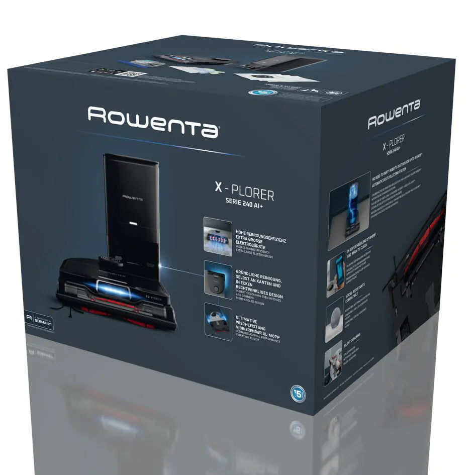 Робот-пилосос ROWENTA X-PLORER Serie 240+ Animal & Allergy Model RR9695WH