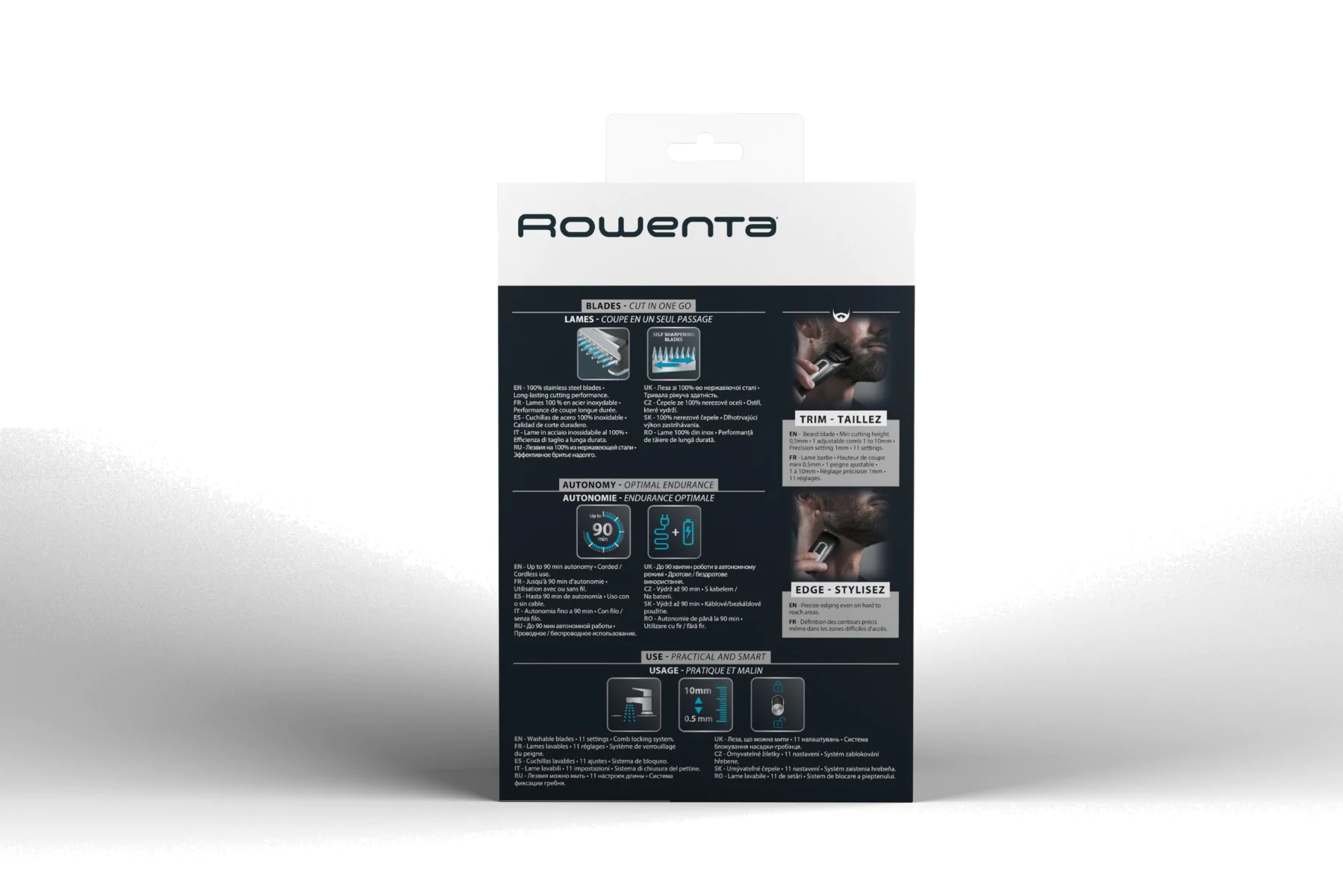Тример для бороди та вусів Rowenta Stylis TN2801F4