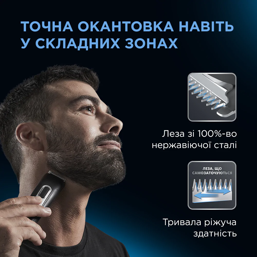 Тример для бороди та вусів Rowenta Stylis TN2801F4