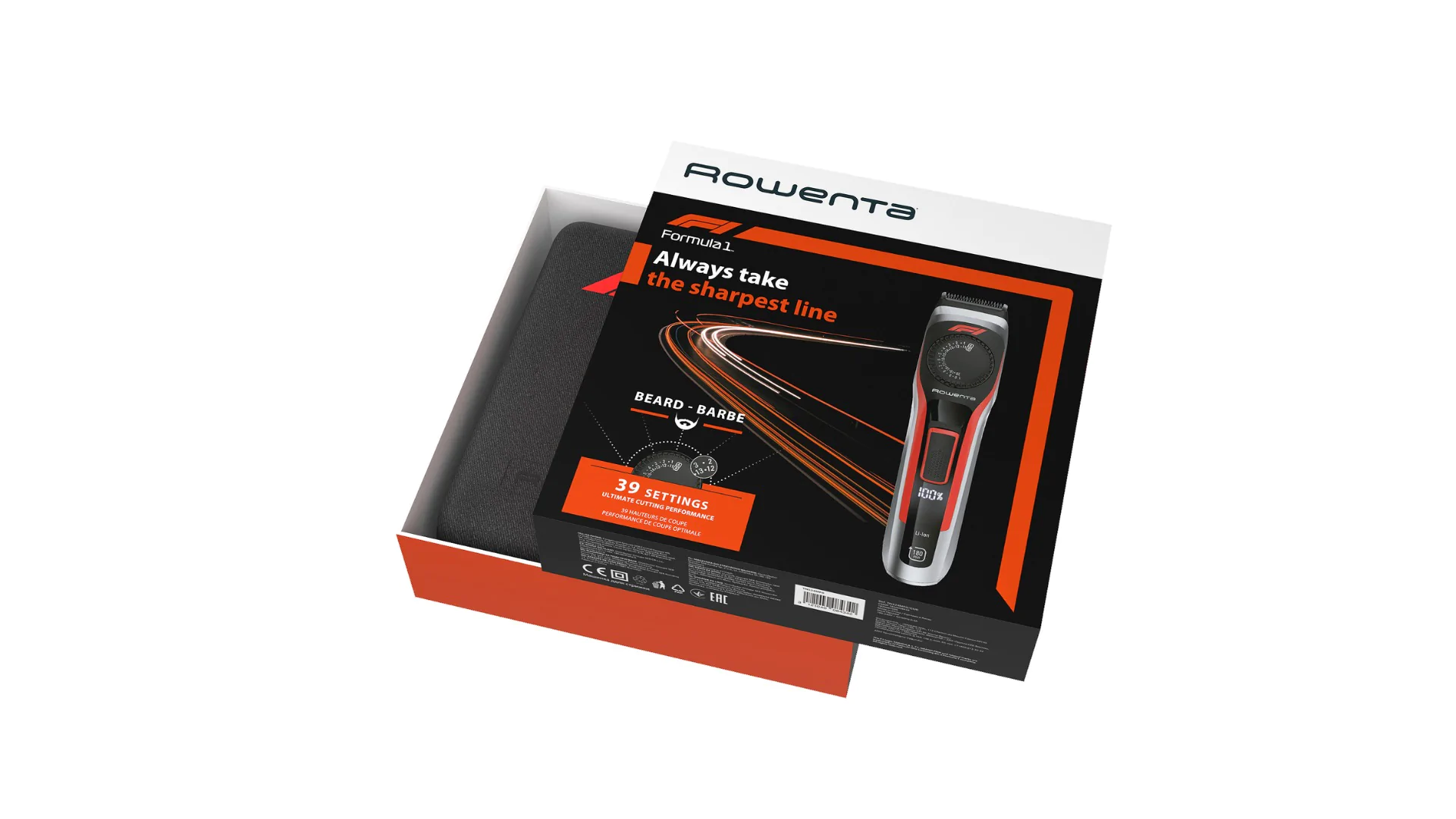 Тример для бороди та вусів Rowenta Formula 1 TN384MF0