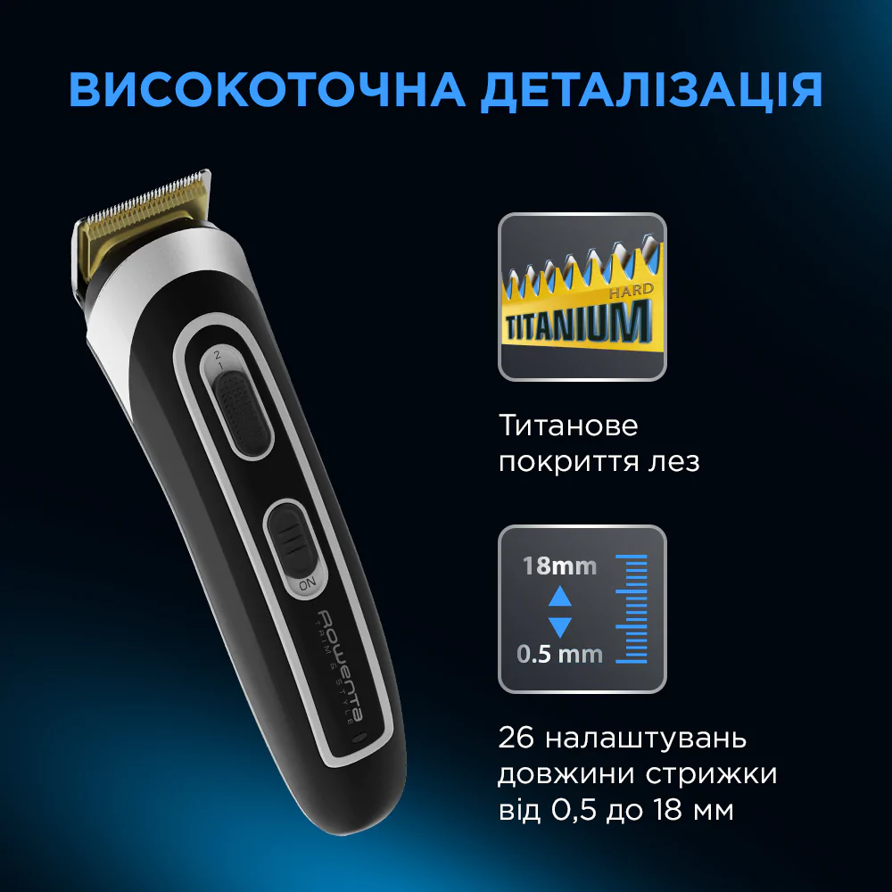 Тример універсальний Rowenta TRIM&STYLE (13 В 1) TN9140F4