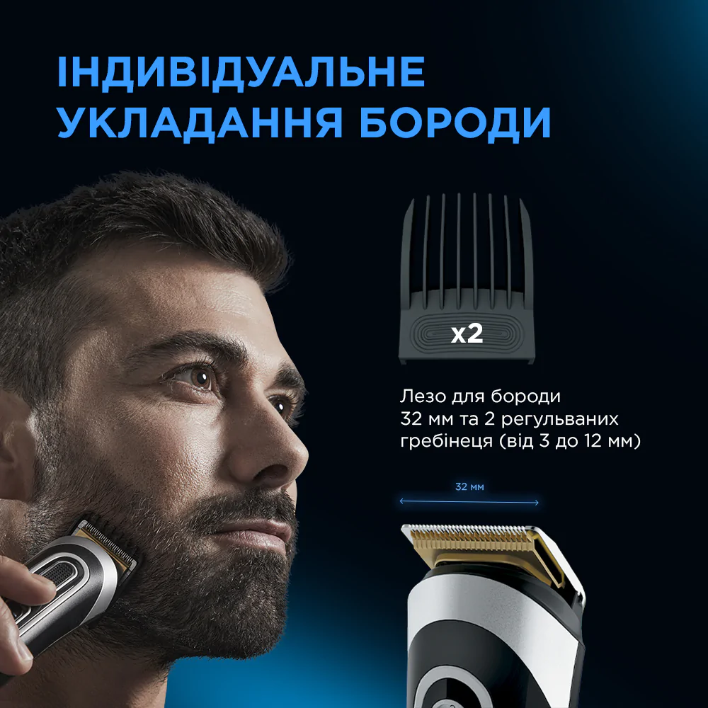 Тример універсальний Rowenta TRIM&STYLE (13 В 1) TN9140F4