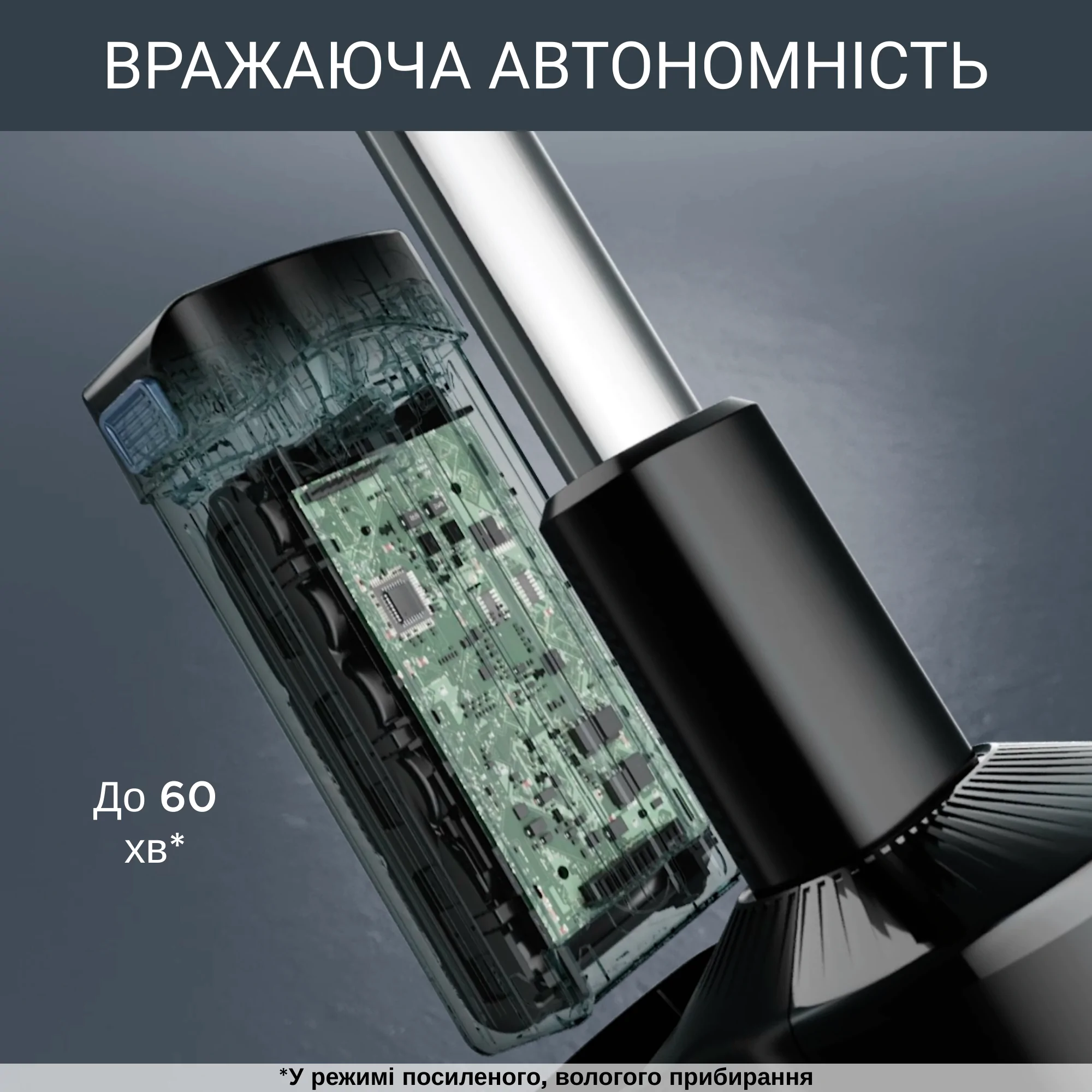 Миючий акумуляторний пилосос Rowenta X-Combo 2в1 GZ3039WO